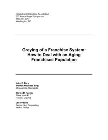 Greying Of A Franchise System