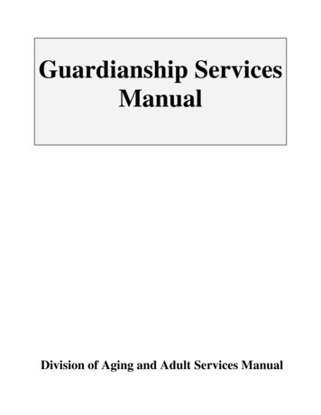Guardianship Services Manual - NC