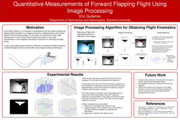 Quantitative Measurements Of Forward Flapping Flight Using .