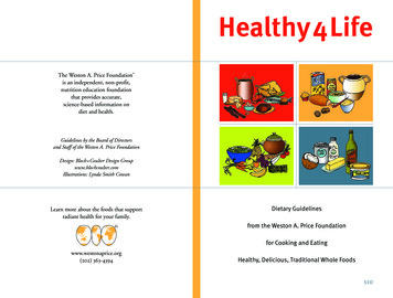 Healthy 4 Life - Weston A. Price Foundation