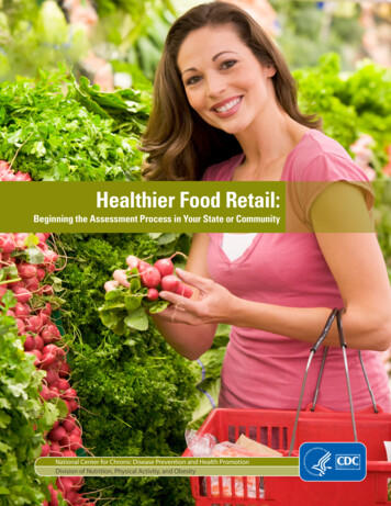 Healthier Food Retail - Centers For Disease Control And .
