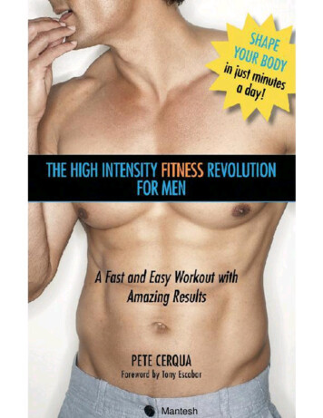 The High Intensity Fitness Revolution For Men