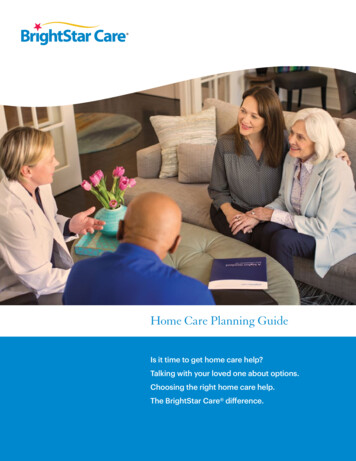 Home Care Planning Guide - BrightStar Care