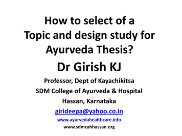 Dr Girish KJ - Ayurveda Healthcare