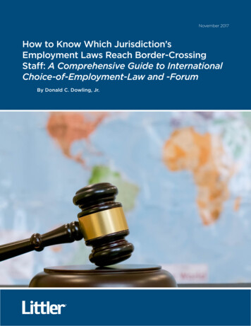 How To Know Which Jurisdiction S Employment Laws Reach Border-Crossing .