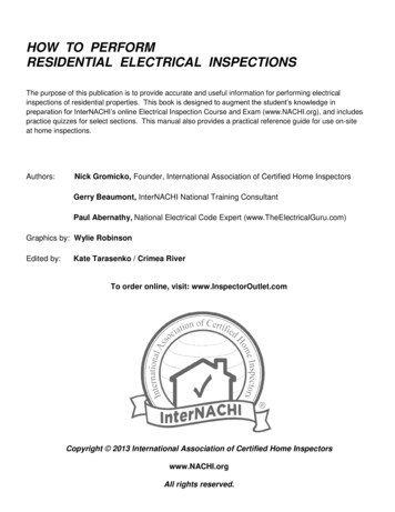  1 HOW TO PERFORM RESIDENTIAL ELECTRICAL 