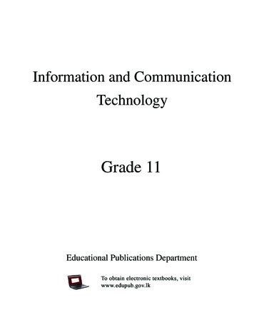 Grade 11 - Educational Publications Department