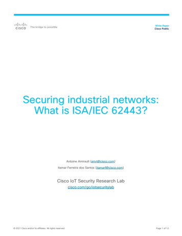 Securing Industrial Networks: What Is ISA/IEC 62443?