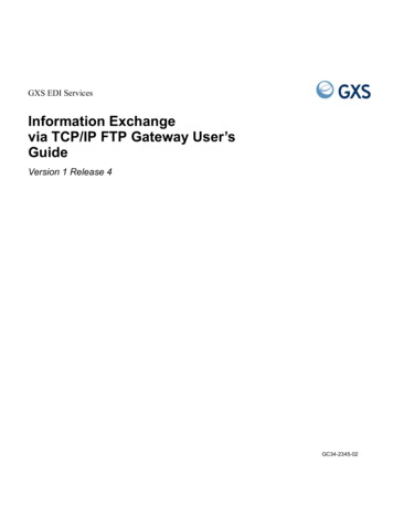 Information Exchange Via TCP/IP FTP Gateway User’s Guide