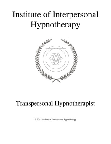 Institute Of Interpersonal Hypnotherapy