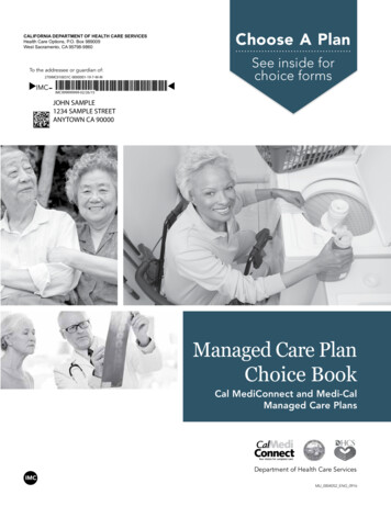 Managed Care Plan Choice Book