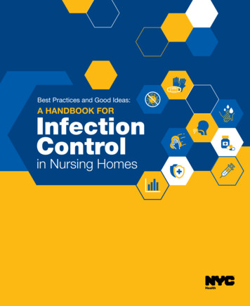 Best Practices And Good Ideas: A HANDBOOK FOR Infection .