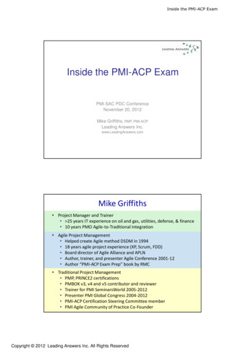 Inside The PMI-ACP Exam - Typepad