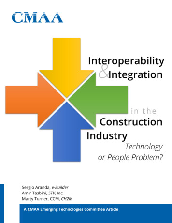 Interoperability And Integration In The Construction Industry