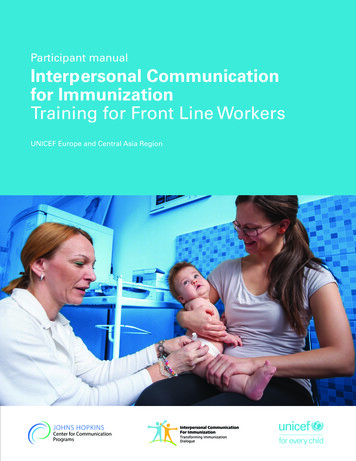 Participant Manual Interpersonal Communication For .