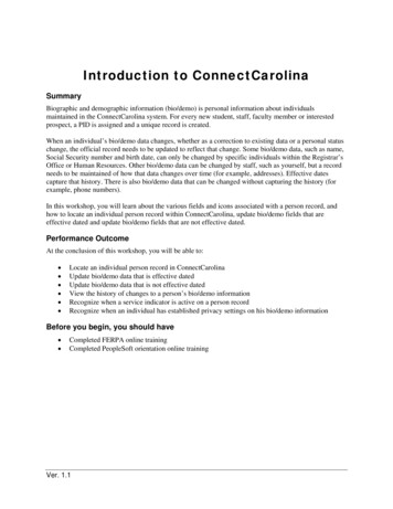 Introduction To ConnectCarolina