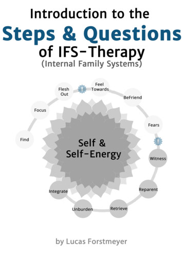 Introduction To The Steps Questions Of IFS Therapy By .