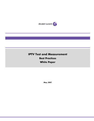 IPTV Test And Measurement - Viavisolutions 