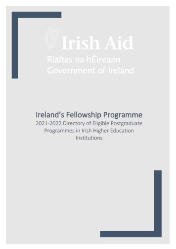 Ireland's Fellowship Programme - Amideast