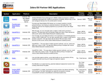 Zebra ISV Partner IMZ Applications