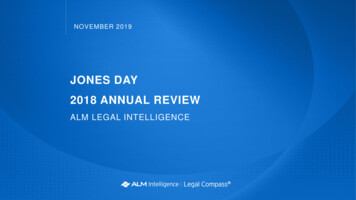 JONES DAY 2018 ANNUAL REVIEW - Alm 