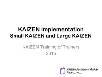 KAIZEN Implementation - JICA