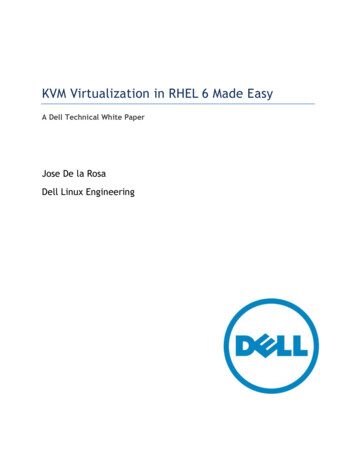 KVM Virtualization In RHEL 6 Made Easy - Dell