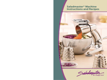 Saladmaster Machine Instructions And Recipes