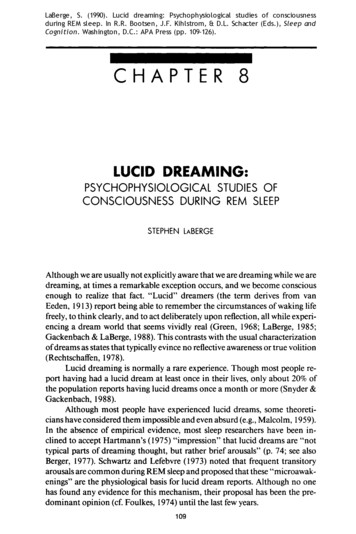Sleep And Cognition - LUCID DREAMING