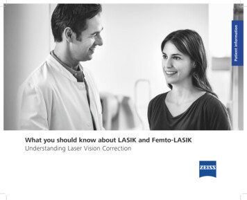 What You Should Know About LASIK And Femto-LASIK Understanding . - LVCCC