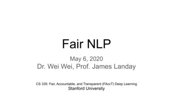 Fair NLP - Stanford University