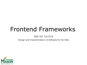 Lecture 10 - Frontend Frameworks