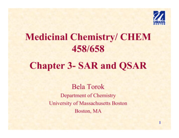 Medicinal Chemistry/ CHEM 458/658 Chapter 3- SAR And 