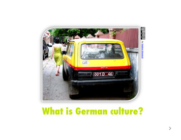 What Is German Culture?