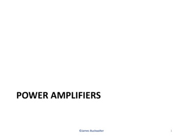 POWER AMPLIFIERS - UC Santa Barbara