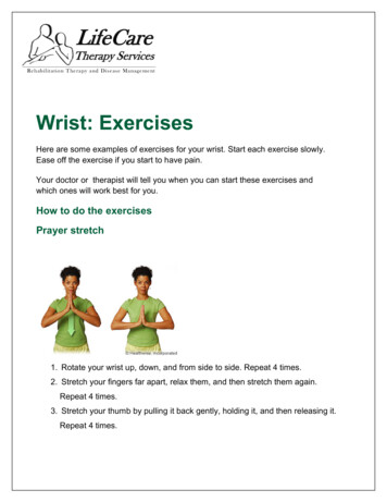 Wrist: Exercises - LifeCare Therapy