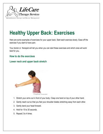 Healthy Upper Back: Exercises - LifeCare Therapy