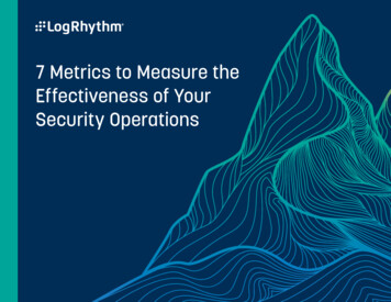 7 Metrics To Measure The Effectiveness Of Your Security Operations