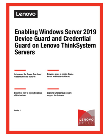 Enabling Windows Server 2019 Device Guard And Credential Guard On .