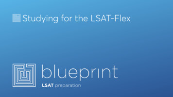 Studying For The LSAT-Flex - Blueprint Prep