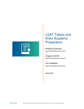 LSAT Takers And Khan Academy Preparation (PDF)