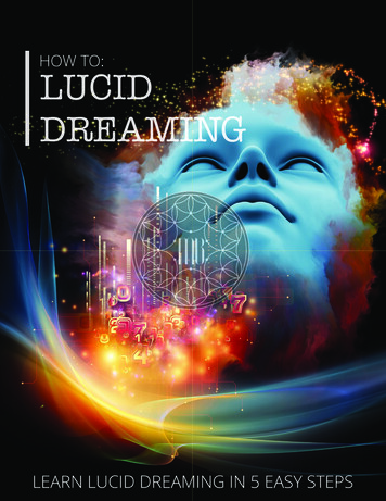 HOW TO: LUCID DREAMING - Matt Belair