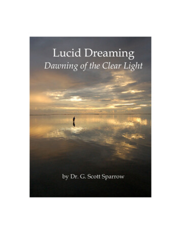 Lucid Dreaming Scott Sparrow - Dream Studies