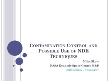 CONTAMINATION CONTROL AND POSSIBLE USE OF 