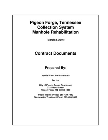 Pigeon Forge, Tennessee Collection System Manhole Rehabilitation