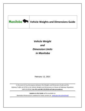 Vehicle Weight And Dimension Limits In Manitoba