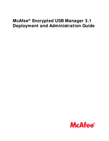 McAfee Encrypted USB Manager Admin