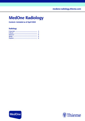 MedOne Radiology - Thieme