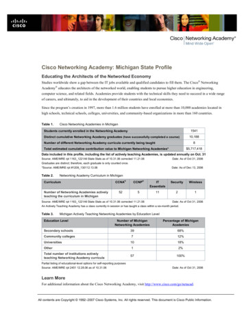 Cisco Networking Academy: Michigan State Profile
