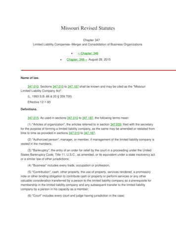 Missouri Revised Statutes